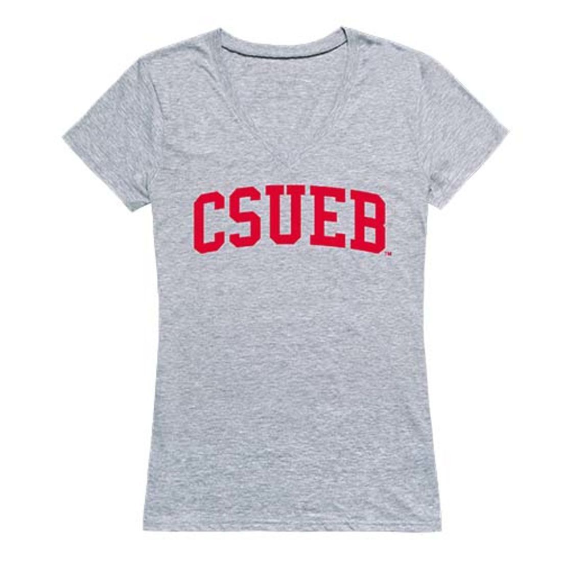 CSUEB Cal State University East Bay Game Day Women's Tee T-Shirt Heather Grey-Campus-Wardrobe