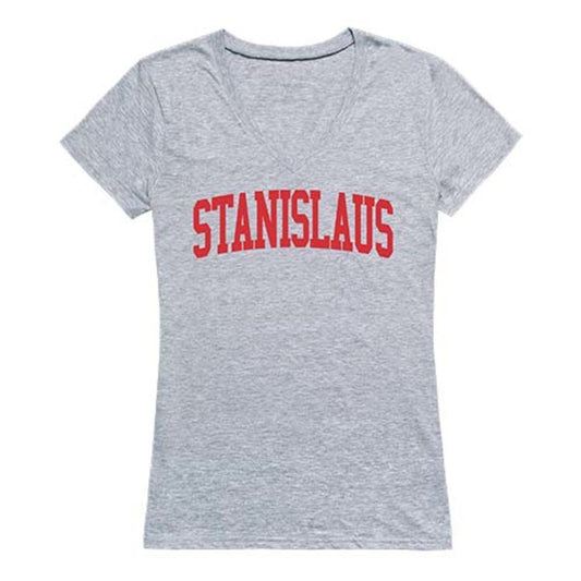 Cal State University Stanislaus Game Day Women's Tee T-Shirt Heather Grey-Campus-Wardrobe