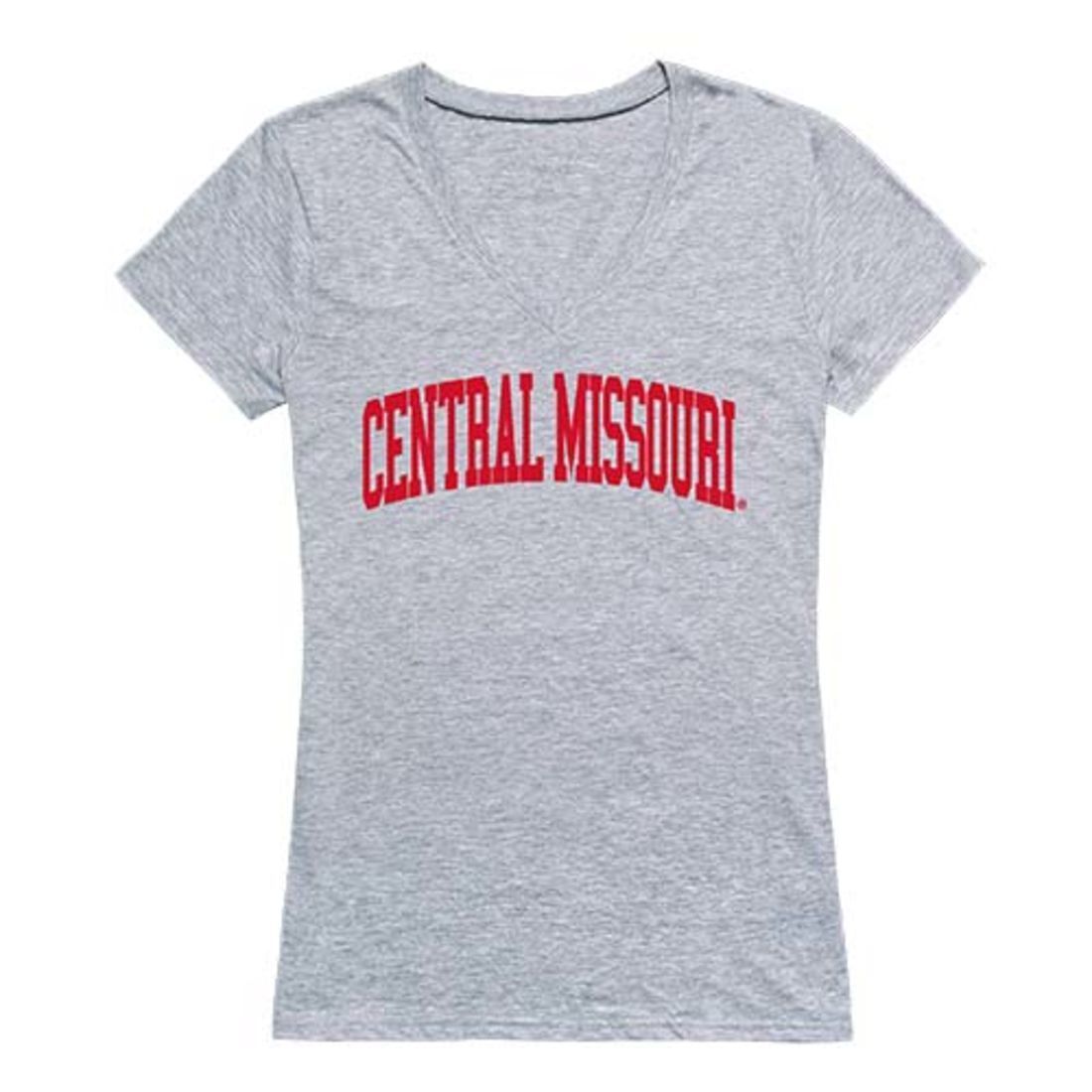 UCM University of Central Missouri Game Day Women's Tee T-Shirt Heather Grey-Campus-Wardrobe