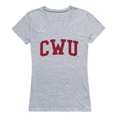 CWU Central Washington University Game Day Women's Tee T-Shirt Heather Grey-Campus-Wardrobe