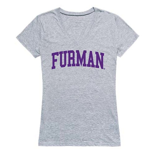 Furman University Game Day Women's Tee T-Shirt Heather Grey-Campus-Wardrobe