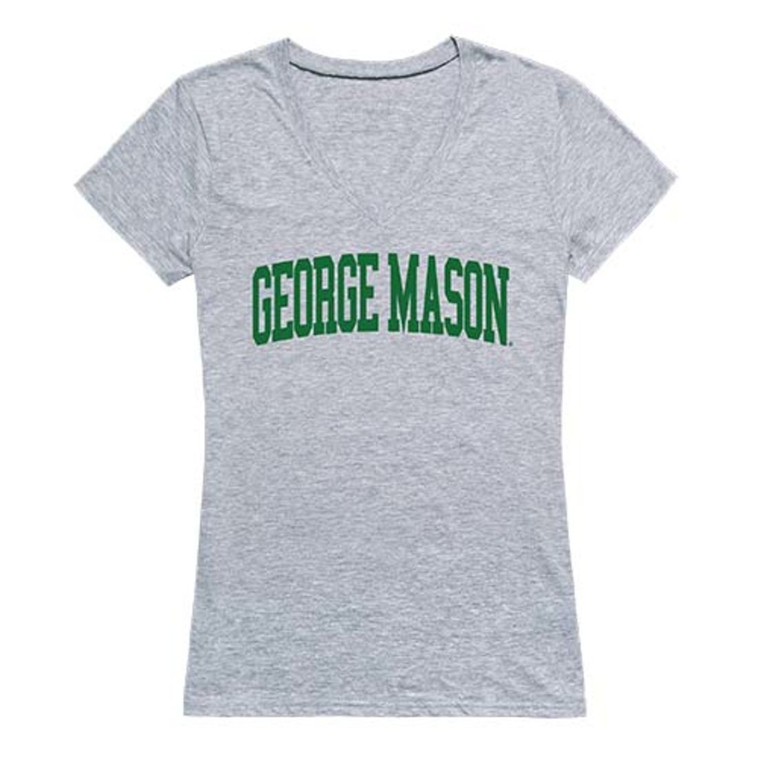 GMU George Mason University Game Day Women's Tee T-Shirt Heather Grey-Campus-Wardrobe