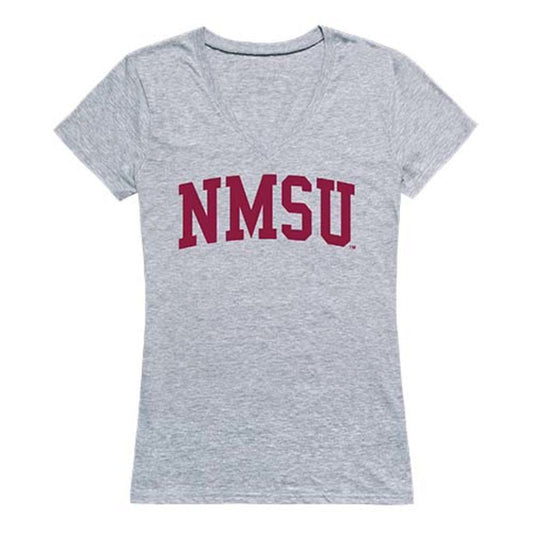 NMSU New Mexico State University Game Day Women's Tee T-Shirt Heather Grey-Campus-Wardrobe