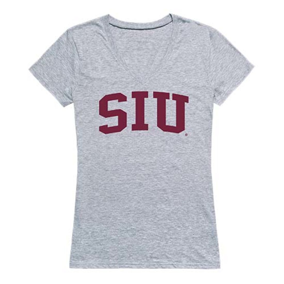 SIU Southern Illinois University Game Day Women's Tee T-Shirt Heather Grey-Campus-Wardrobe