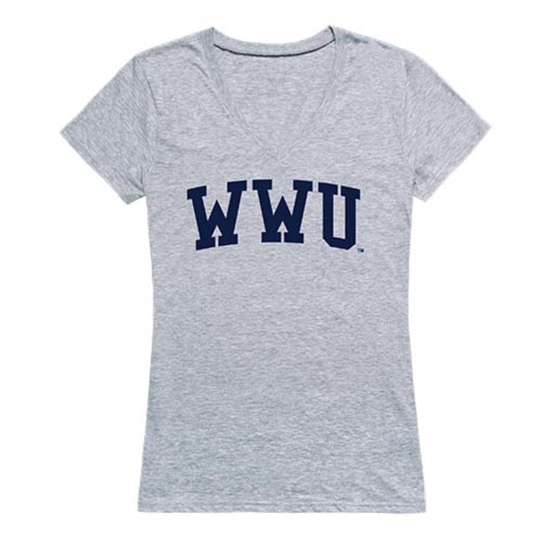 Western Washington University WWU Game Day Women's Tee T-Shirt Heather Grey-Campus-Wardrobe