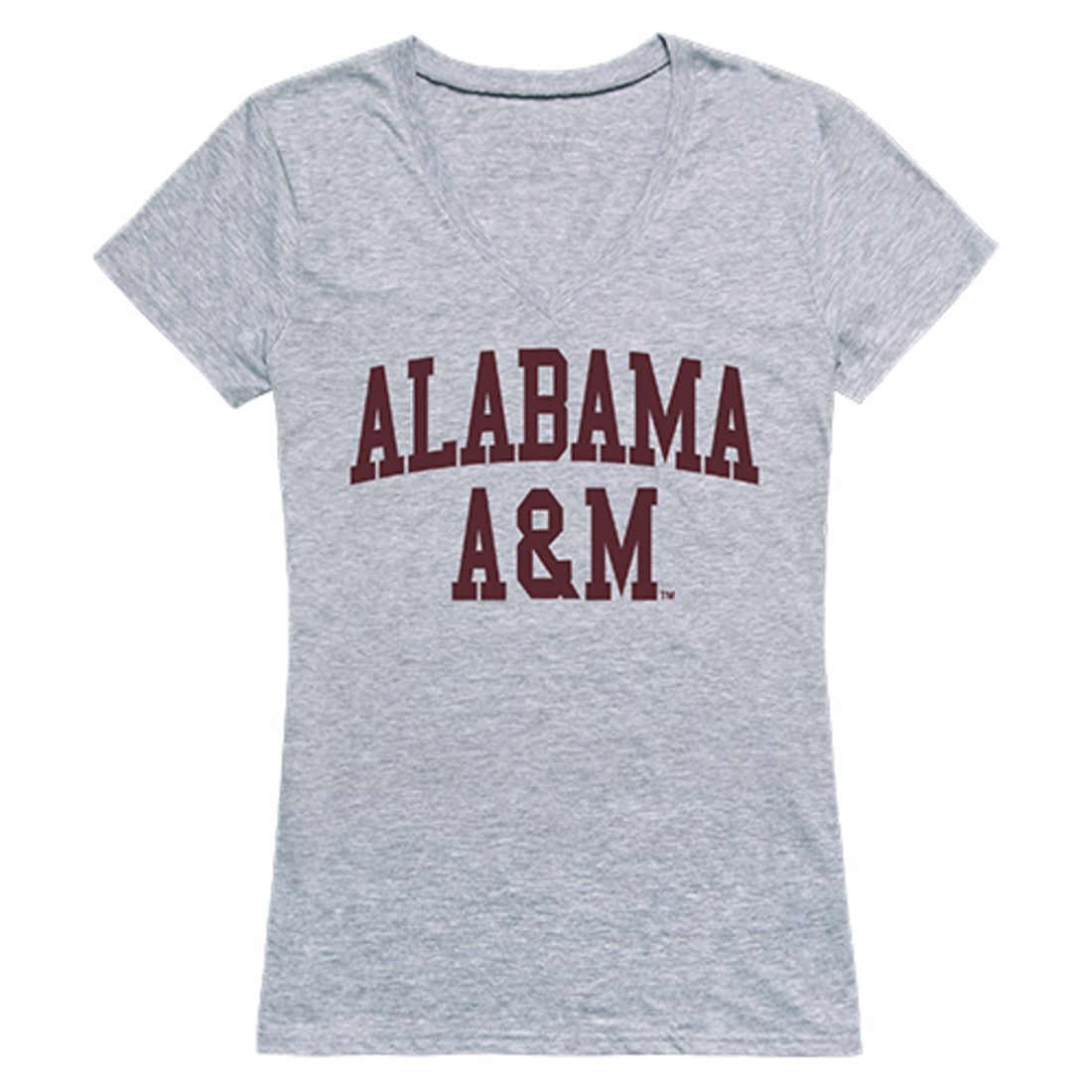 AAMU Alabama A&M University Game Day Womens T-Shirt Heather Grey-Campus-Wardrobe