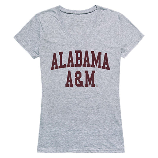 AAMU Alabama A&M University Game Day Womens T-Shirt Heather Grey-Campus-Wardrobe