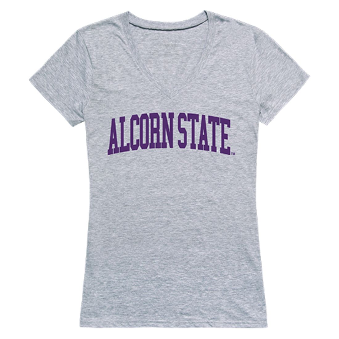 Alcorn State University Game Day Womens T-Shirt Heather Grey-Campus-Wardrobe