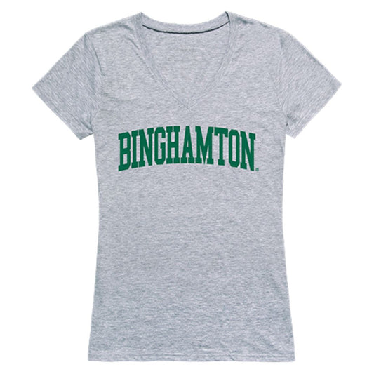 SUNY Binghamton University Game Day Womens T-Shirt Heather Grey-Campus-Wardrobe