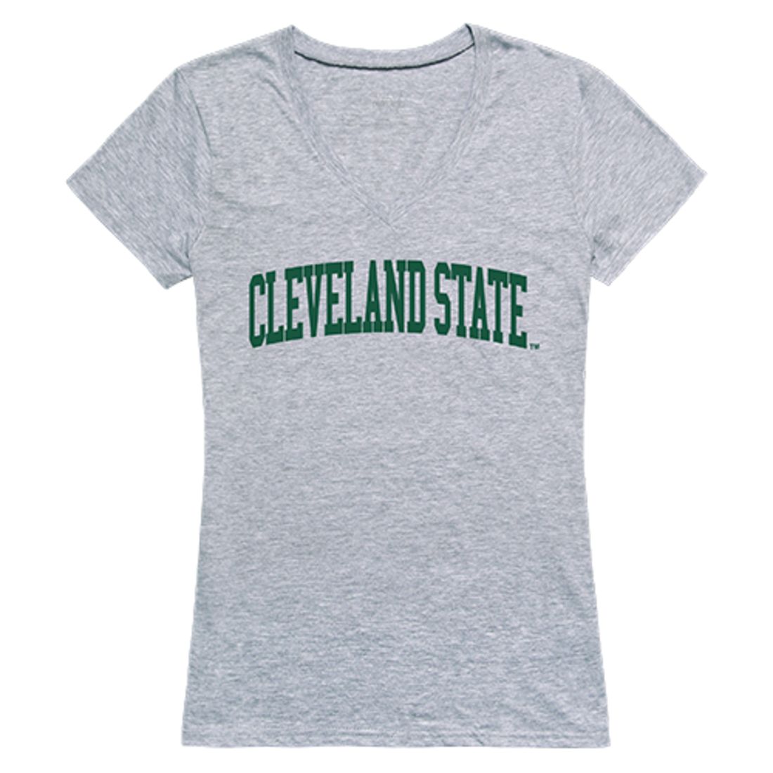 CSU Cleveland State University Game Day Womens T-Shirt Heather Grey-Campus-Wardrobe