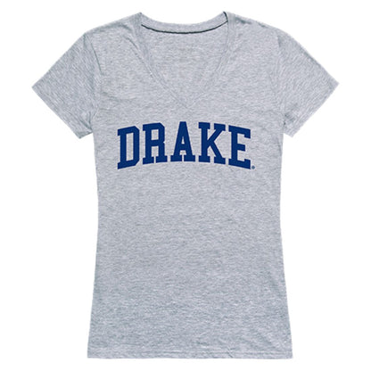Drake University Game Day Womens T-Shirt Heather Grey-Campus-Wardrobe