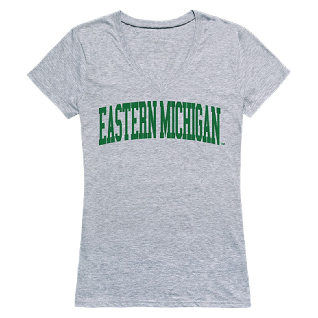 EMU Eastern Michigan University Game Day Womens T-Shirt Heather Grey-Campus-Wardrobe