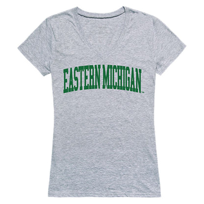 EMU Eastern Michigan University Game Day Womens T-Shirt Heather Grey-Campus-Wardrobe