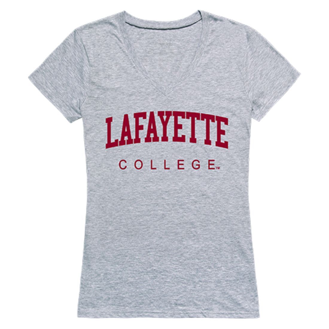 Lafayette College Game Day Womens T-Shirt Heather Grey-Campus-Wardrobe