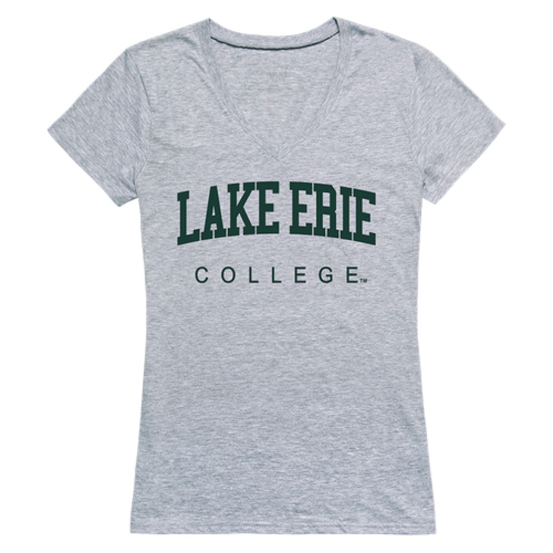 Lake Erie College Game Day Womens T-Shirt Heather Grey-Campus-Wardrobe