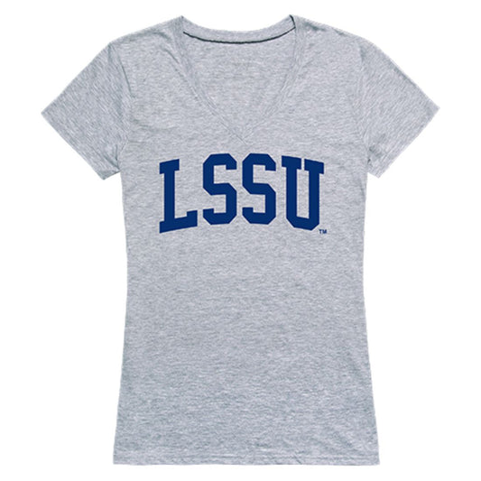 LSSU Lake Superior State University Game Day Womens T-Shirt Heather Grey-Campus-Wardrobe