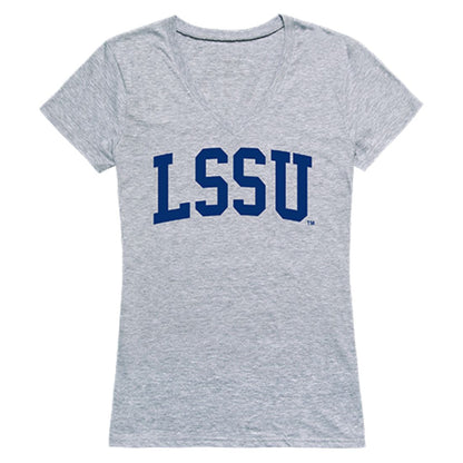 LSSU Lake Superior State University Game Day Womens T-Shirt Heather Grey-Campus-Wardrobe