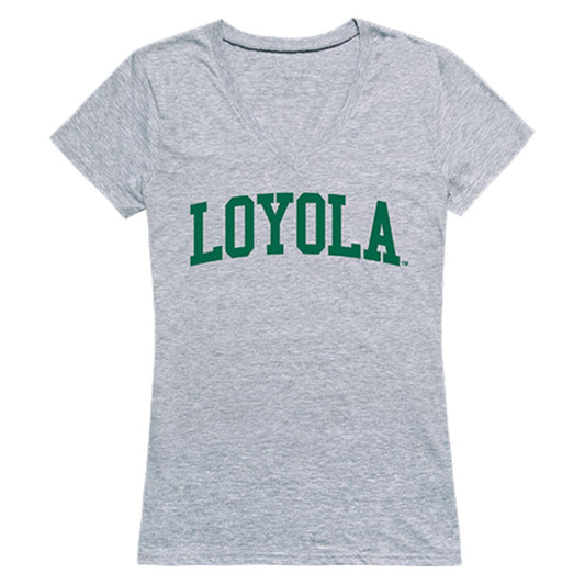 Loyola University Maryland Game Day Womens T-Shirt Heather Grey-Campus-Wardrobe