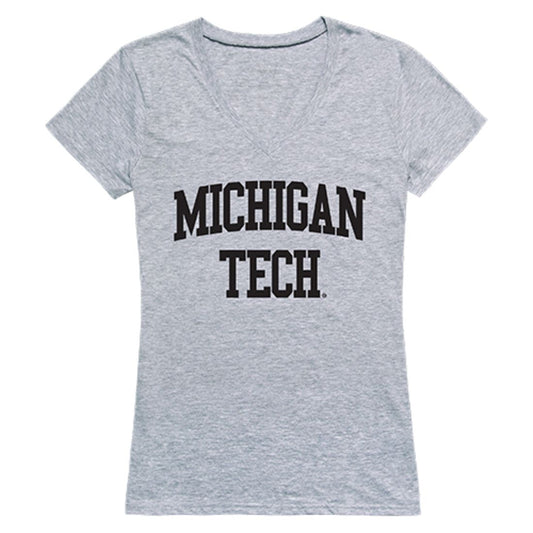 Michigan Technological University Game Day Womens T-Shirt Heather Grey-Campus-Wardrobe