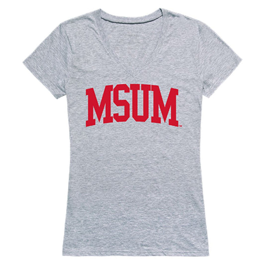 MSUM Minnesota State University Moorhead Game Day Womens T-Shirt Heather Grey-Campus-Wardrobe