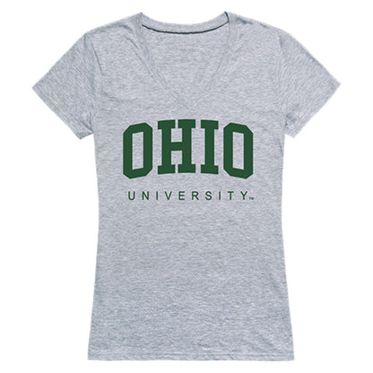 Ohio University Game Day Womens T-Shirt Heather Grey-Campus-Wardrobe