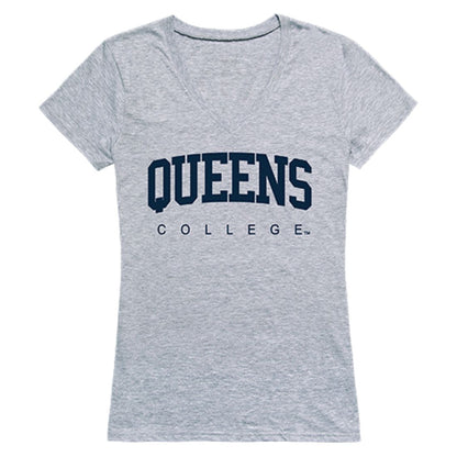 CUNY Queens College Game Day Womens T-Shirt Heather Grey-Campus-Wardrobe