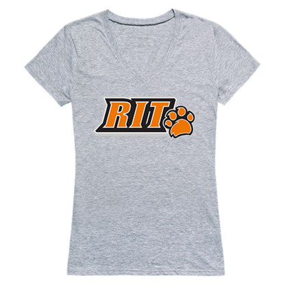 RIT Rochester Institute of Technology Game Day Womens T-Shirt Heather Grey-Campus-Wardrobe