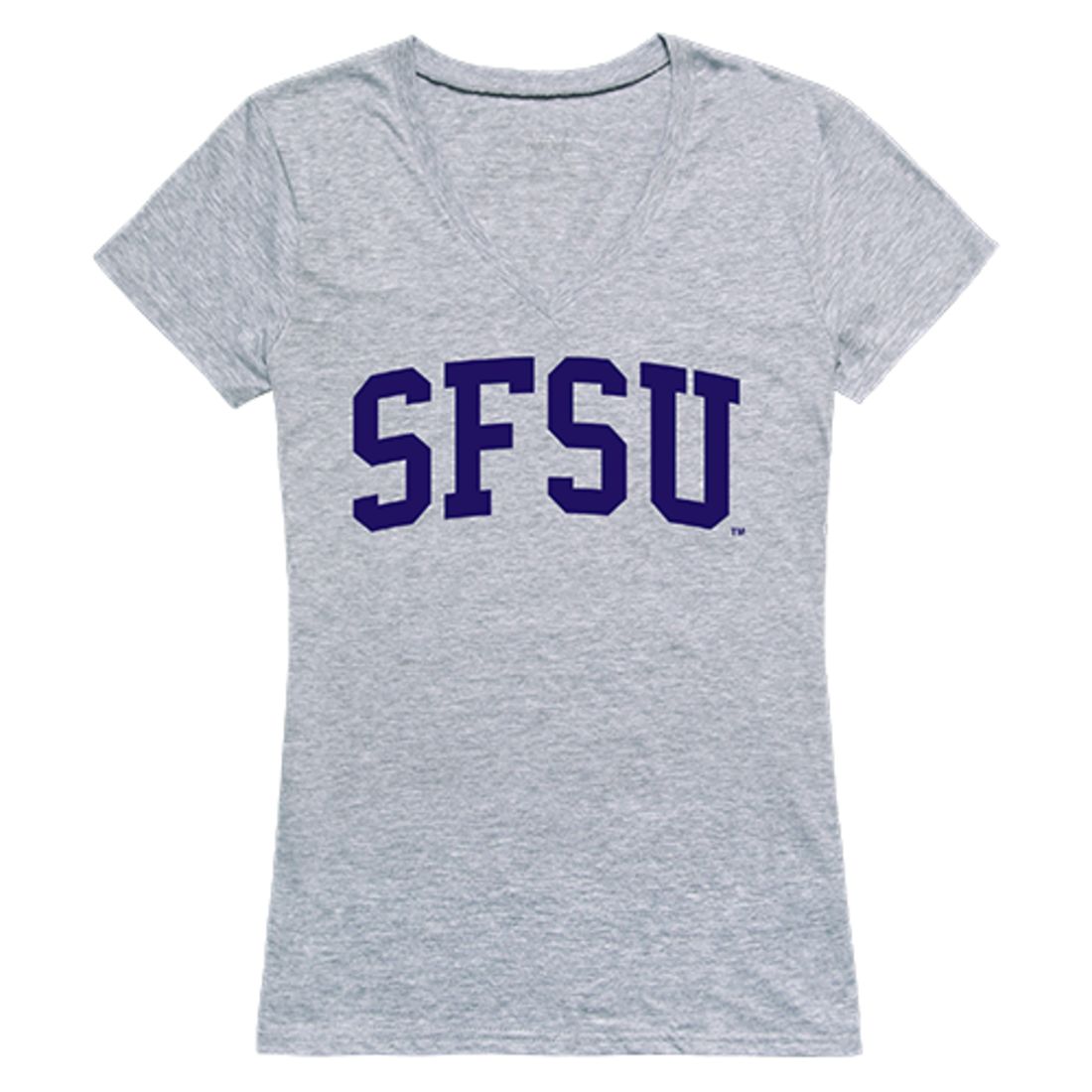 SFSU San Francisco State University Game Day Womens T-Shirt Heather Grey-Campus-Wardrobe