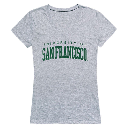 USFCA University of San Francisco Game Day Womens T-Shirt Heather Grey-Campus-Wardrobe