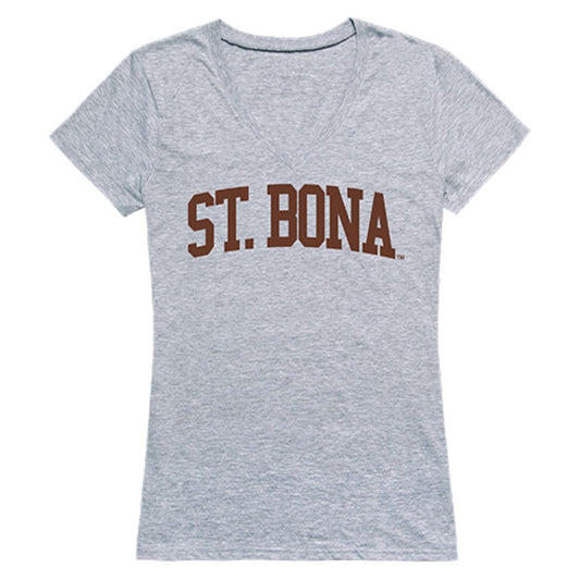 SBU St. Bonaventure University Game Day Womens T-Shirt Heather Grey-Campus-Wardrobe