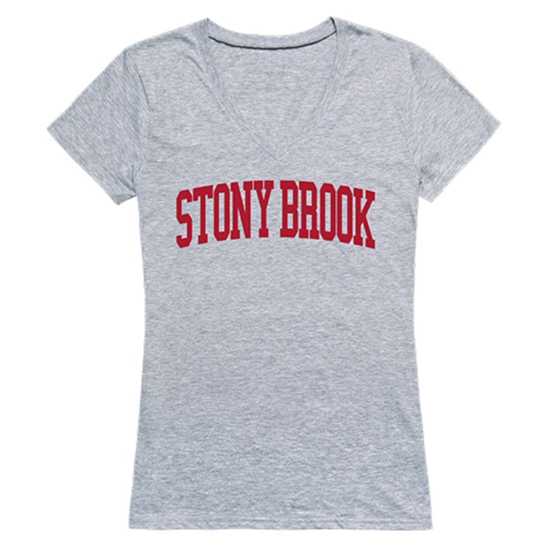 Stony Brook University Game Day Womens T-Shirt Heather Grey-Campus-Wardrobe