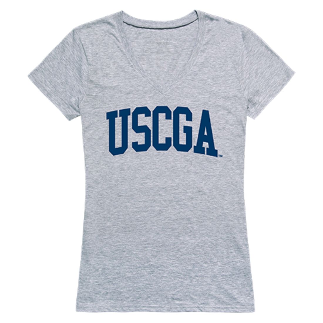USCGA United States Coast Guard Academy Game Day Womens T-Shirt Heather Grey-Campus-Wardrobe