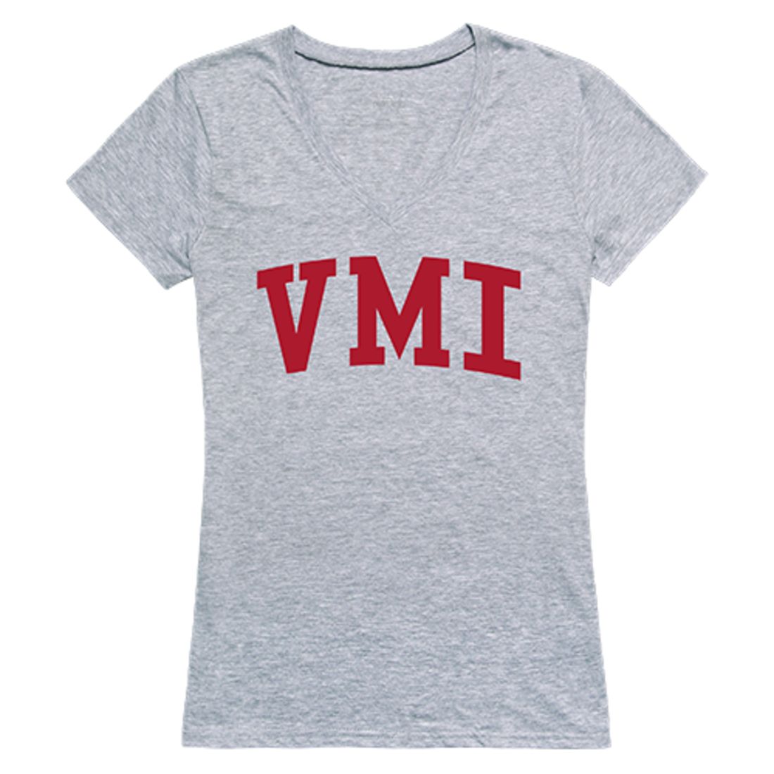 VMI Virginia Military Institute Game Day Womens T-Shirt Heather Grey-Campus-Wardrobe