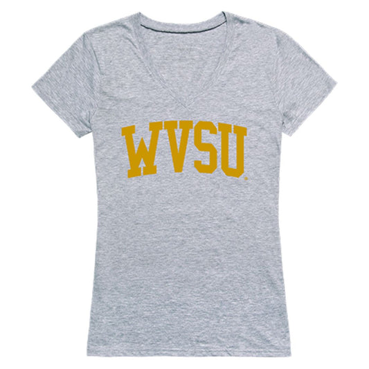 WVSU West Virginia State University Game Day Womens T-Shirt Heather Grey-Campus-Wardrobe