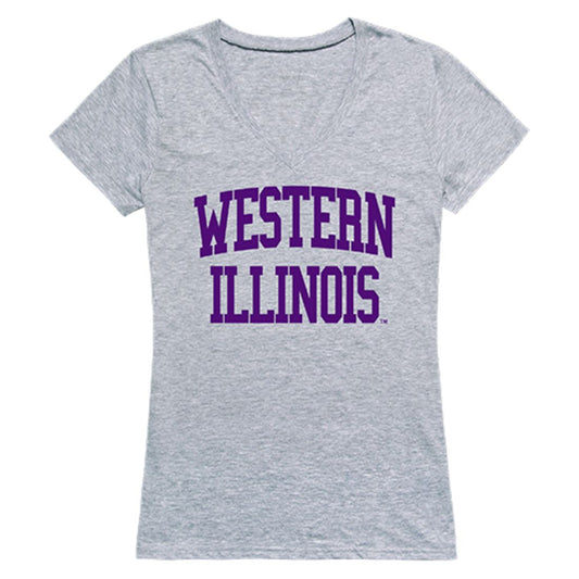 WIU Western Illinois University Game Day Womens T-Shirt Heather Grey-Campus-Wardrobe