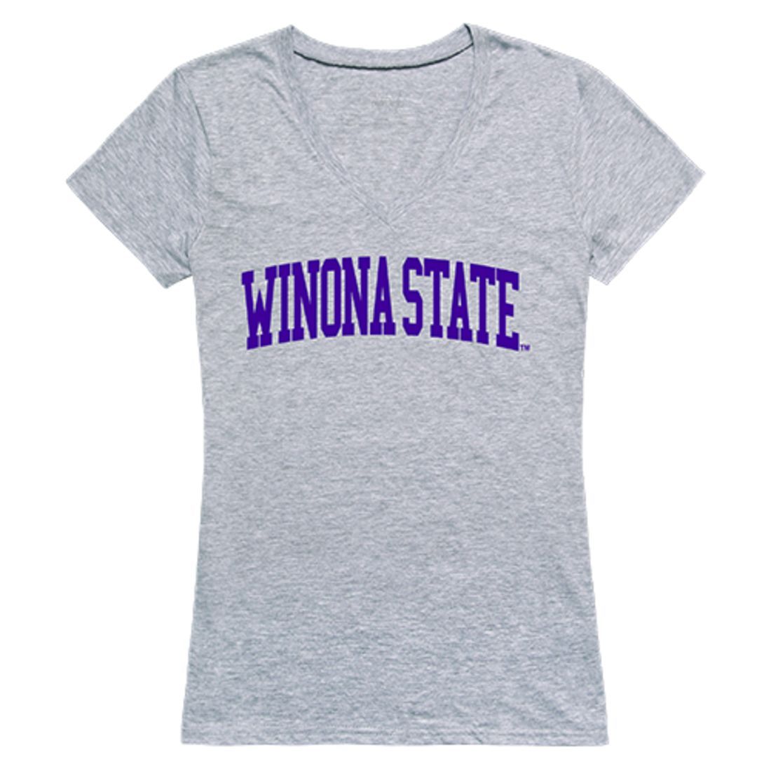 Winona State University Game Day Womens T-Shirt Heather Grey-Campus-Wardrobe