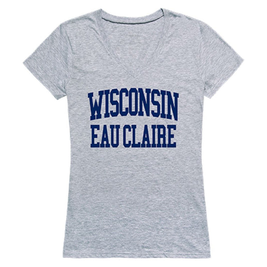 UWEC University of Wisconsin-Eau Claire Game Day Womens T-Shirt Heather Grey-Campus-Wardrobe