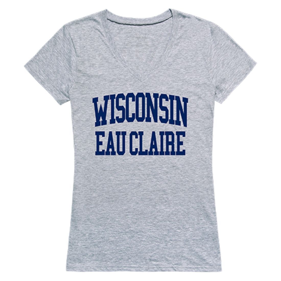 UWEC University of Wisconsin-Eau Claire Game Day Womens T-Shirt Heather Grey-Campus-Wardrobe