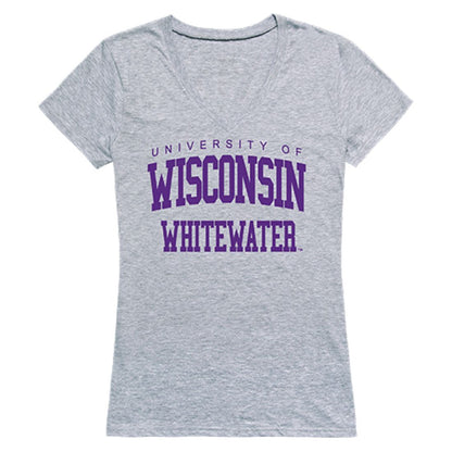UWW University of Wisconsin Whitewater Game Day Womens T-Shirt Heather Grey-Campus-Wardrobe