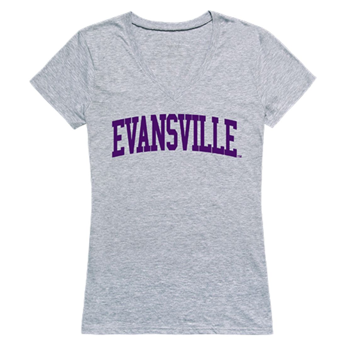 University of Evansville Game Day Womens T-Shirt Heather Grey-Campus-Wardrobe