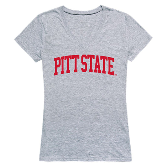 Pittsburg State University Game Day Womens T-Shirt Heather Grey-Campus-Wardrobe