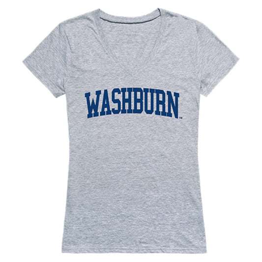 Washburn University Game Day Womens T-Shirt Heather Grey-Campus-Wardrobe