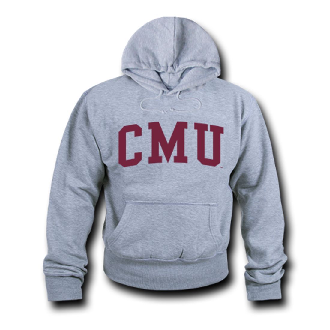 CMU Central Michigan University Game Day Hoodie Sweatshirt Heather Grey-Campus-Wardrobe