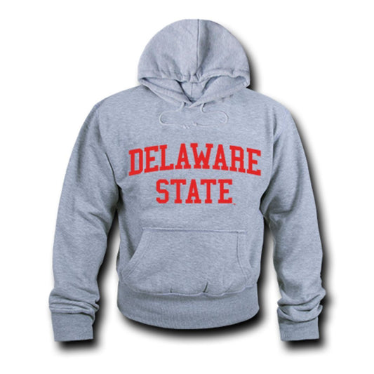 DSU Delaware State University Game Day Hoodie Sweatshirt Heather Grey-Campus-Wardrobe
