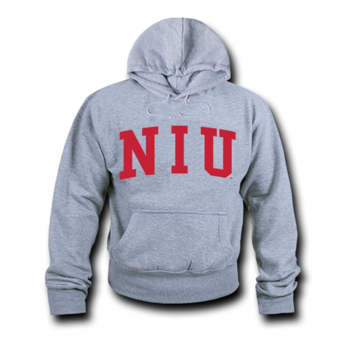 NIU Northern Illinois University Game Day Hoodie Sweatshirt Heather Grey-Campus-Wardrobe