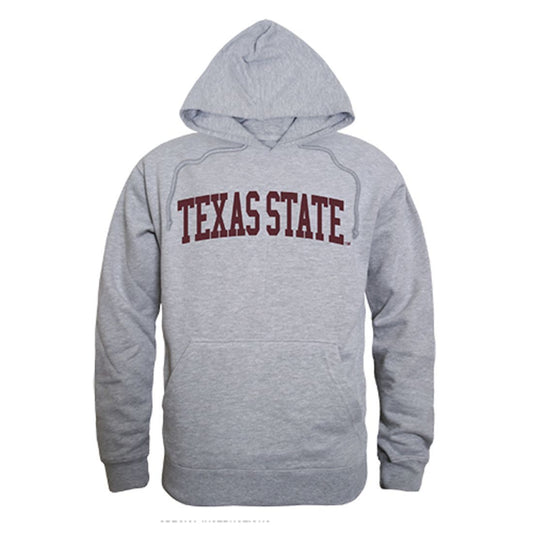 Texas State University Boko the Bobcat Game Day Hoodie Sweatshirt Heather Grey-Campus-Wardrobe