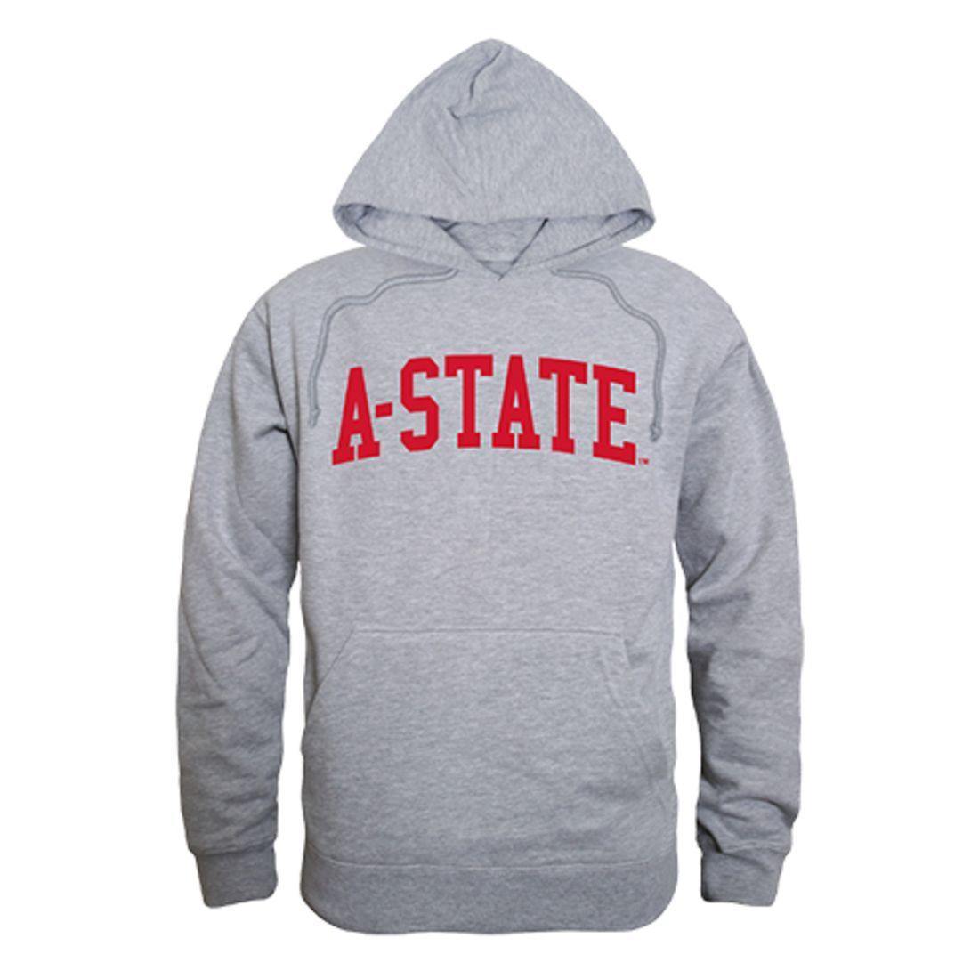 Arkansas State University Red Wolves Game Day Hoodie Sweatshirt Heather Grey-Campus-Wardrobe