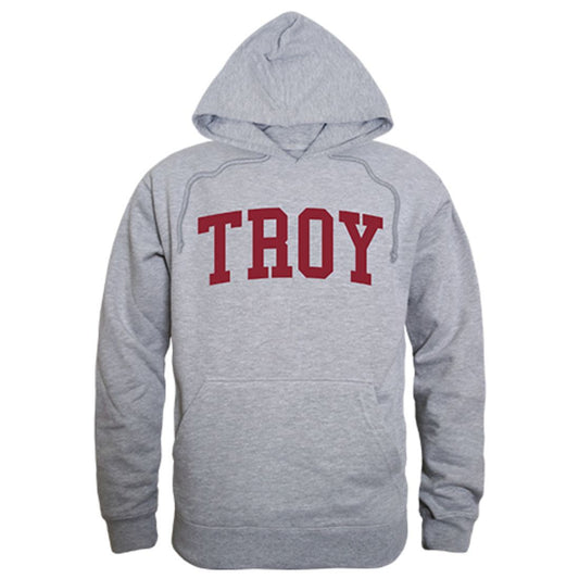 Troy University Game Day Hoodie Sweatshirt Heather Grey-Campus-Wardrobe