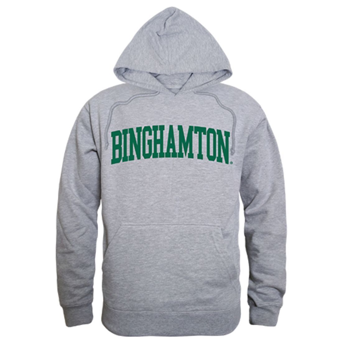 SUNY Binghamton University Game Day Hoodie Sweatshirt Heather Grey-Campus-Wardrobe