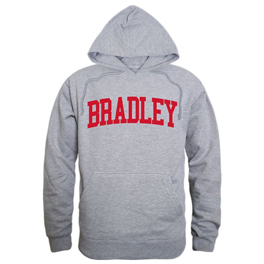 Bradley University Game Day Hoodie Sweatshirt Heather Grey-Campus-Wardrobe